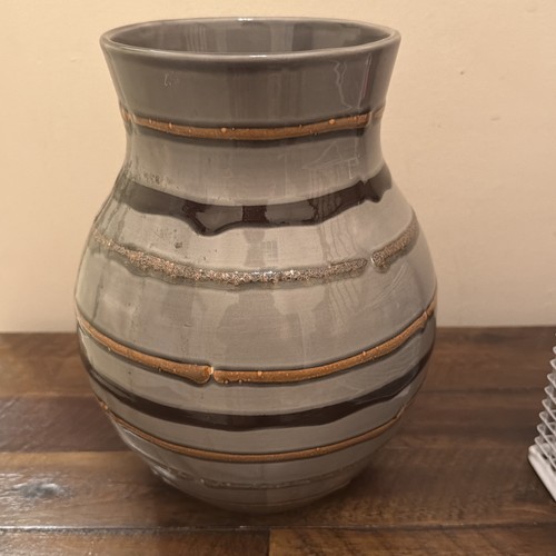 Crate barrel gray striped - crate,