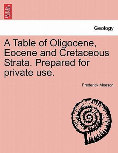 Table oligocene eocene - table, of