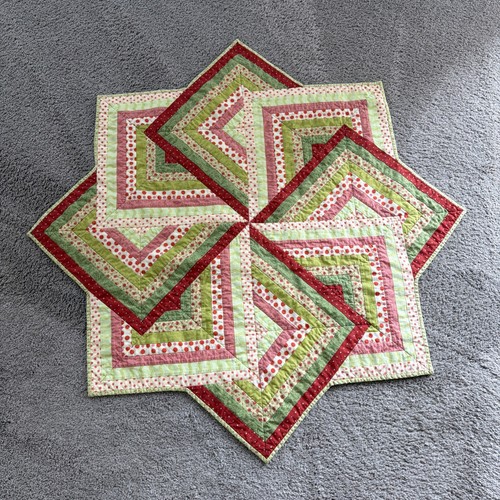 Machine quilted eight pointed - machine,